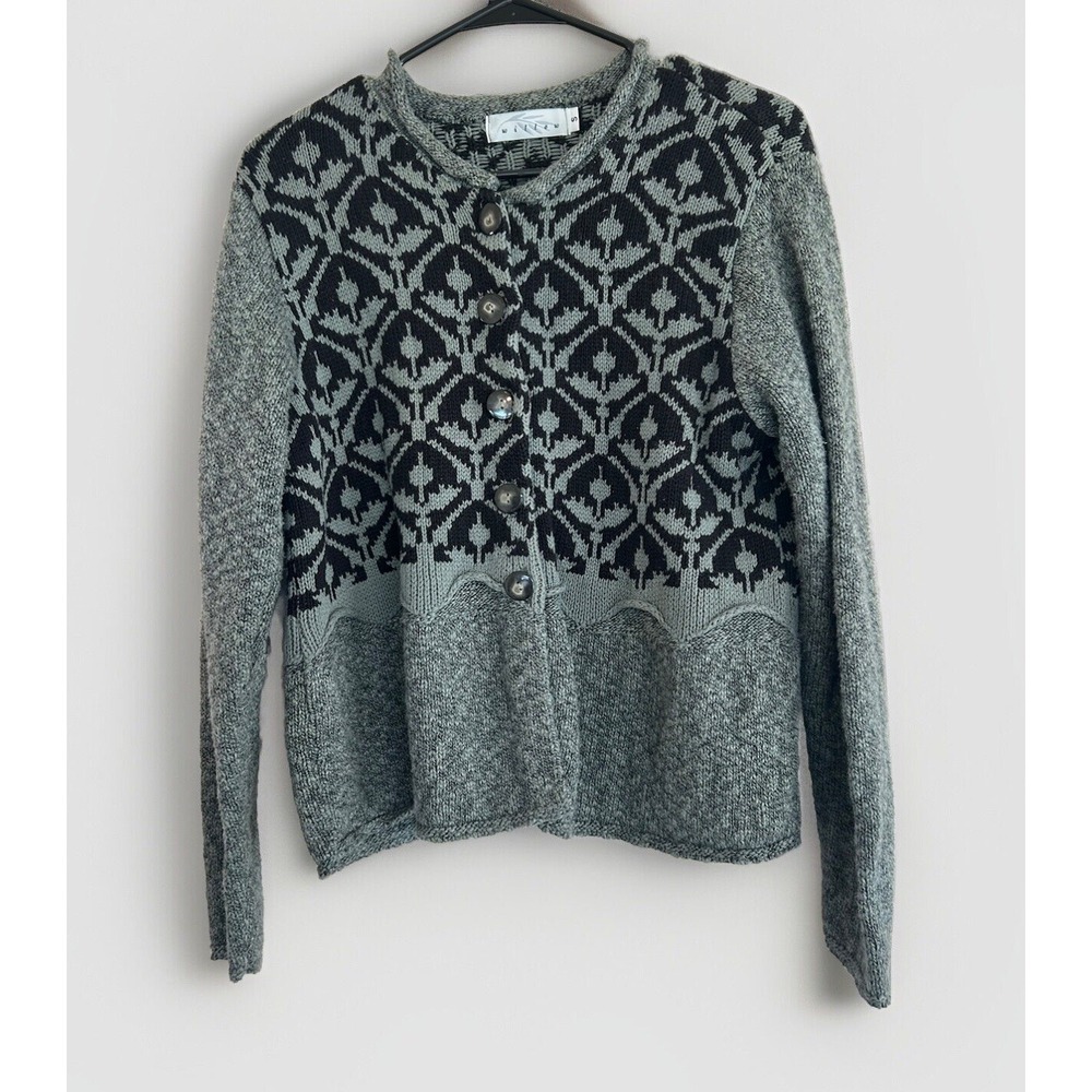 Vintage 90s Y2K Willow Cardigan‎ Sweater S Button Cottagecore Dainty Green
